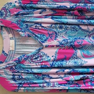 Belle Kim Gravel Boho Elsa peasant blouse 3X